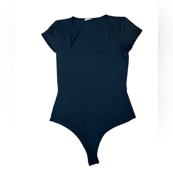 Free People Women's Square Eyes Bodysuit in Black Size Small - Picture 6 of 9